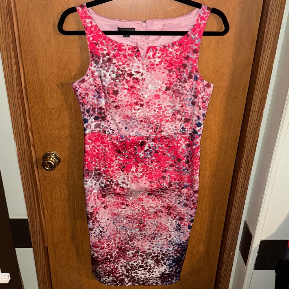 Covington Pink and Purple Midi Dress size 14